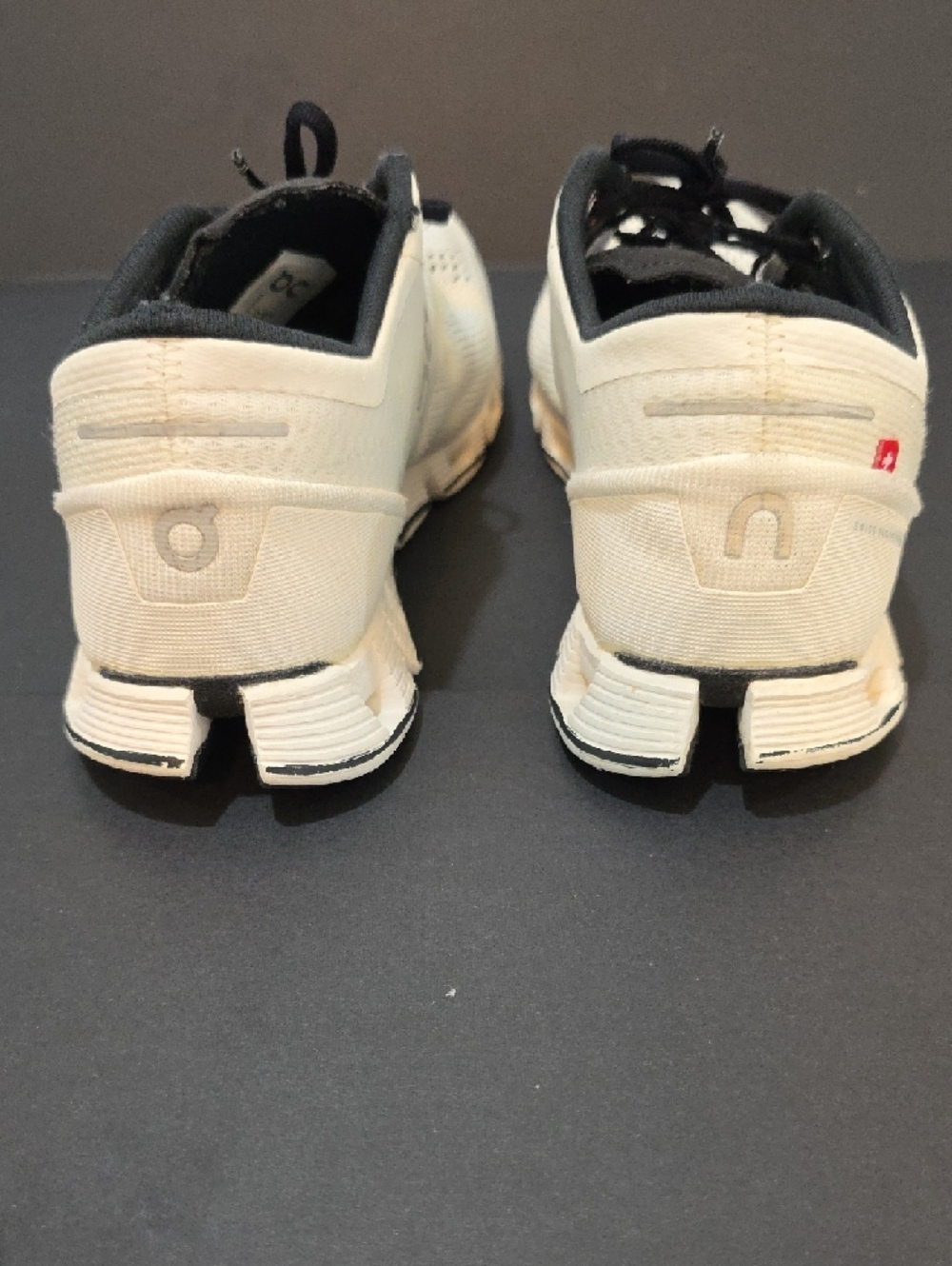 On Cloud X Running Womens Sneakers in Off-White with Black Accents Size 7 - Picture 9 of 10